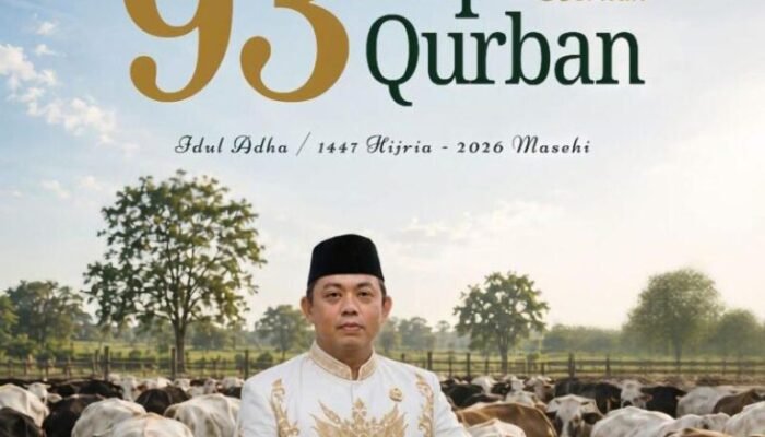 Keluarga Rahman Salehe–Salsabilah Mamonto Salurkan 93 Ekor Sapi Kurban untuk Warga Boltim