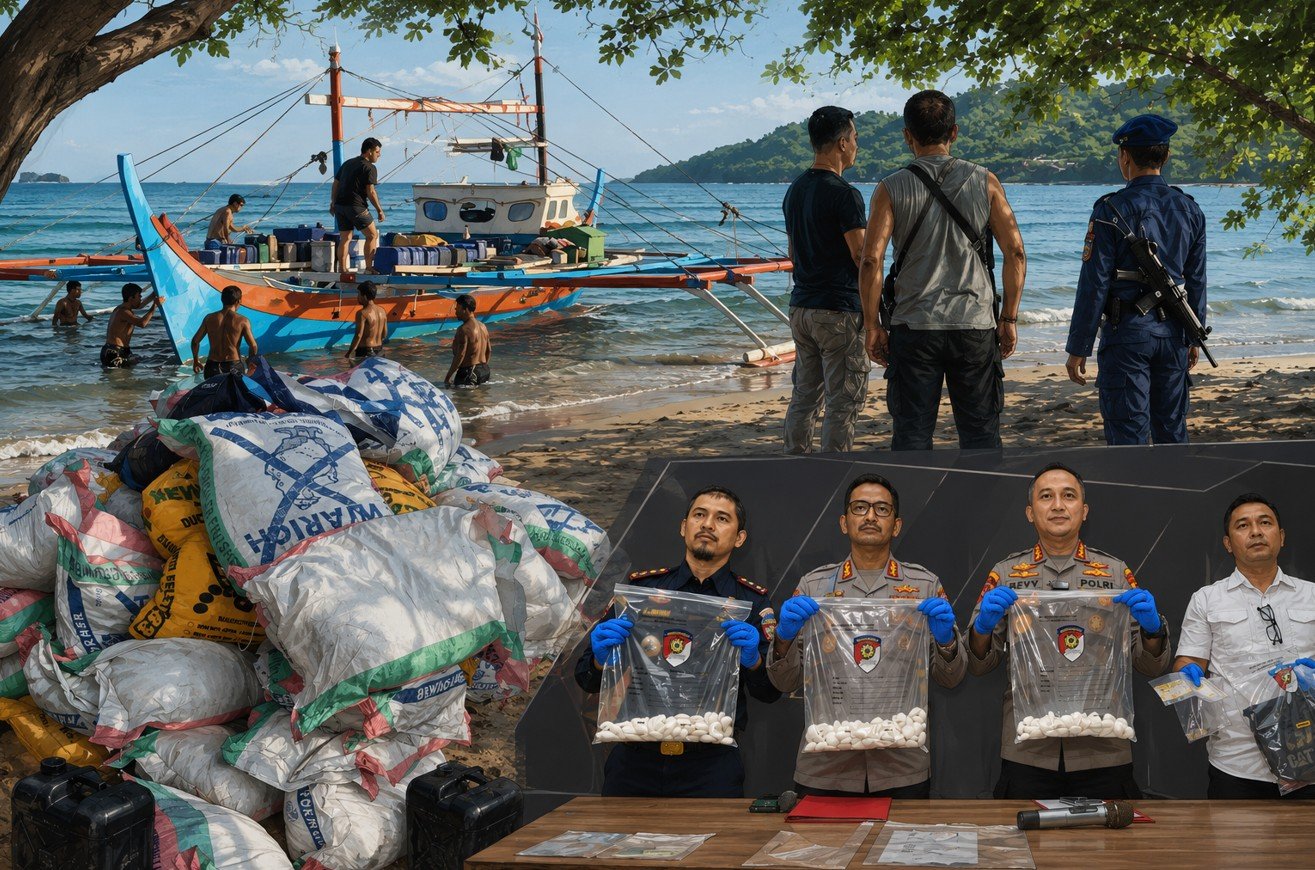 Penyelundupan 3.8 Ton Sianida di Gorontalo, 3 WNA Filipina Jadi Tersangka/Hibata.id