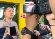 Kapolres Bone Bolango, AKBP Supriantoro saat memberikan penjelasan/Hibata.id