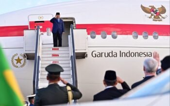 Presiden Republik Indonesia, Prabowo Subianto, mengakhiri kunjungan kenegaraannya di Brasil. FOTO: setneg.go.id/Hibata.id