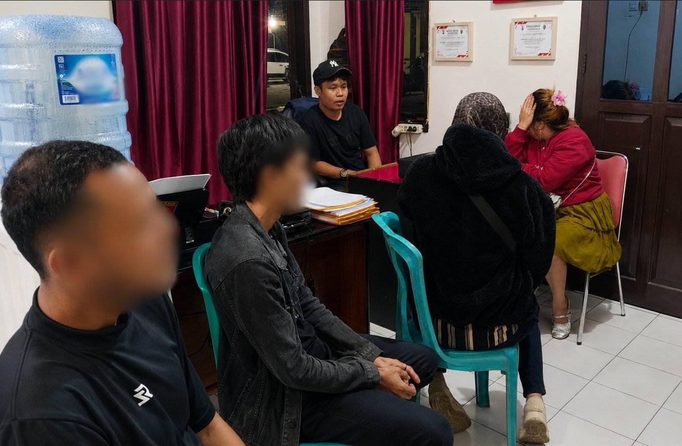 Dua Pasangan Bukan Suami Istri Diamankan dari Kamar Kos Bone Bolango. Foto: Humas Polres/Hibata.id