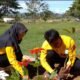RSUD ZUS Gorontalo Utara menggelar penanaman pohon dan aksi bersih lingkungan untuk mendukung program Agro Mopomulo serta gerakan One Man Ten Trees/Hibata.id