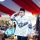 Wali Kota Gorontalo, Adhan Dambea, memimpin upacara peringatan Hari Pendidikan Nasional 2026 di Lapangan Taruna Remaja, Sabtu, 2 Mei 2026. (Foto: Humas Pemkot Gorontalo)