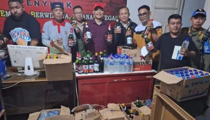 251 Botol Miras Disita dalam Semalam di Kota Gorontalo, Cap Tikus Mendominasi