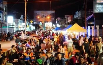 Suasana pelaksanaan Street Food di Kota Gorontalo. (Foto: Humas Pemkot Gorontalo)