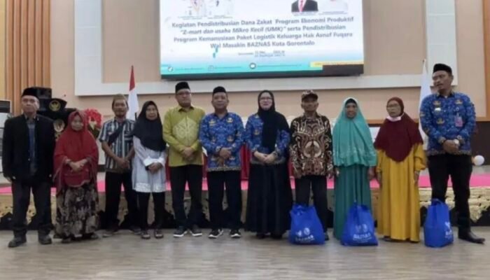 BAZNAS Kota Gorontalo Salurkan Rp301 Juta untuk UMK hingga Warga Miskin, Ini Rinciannya