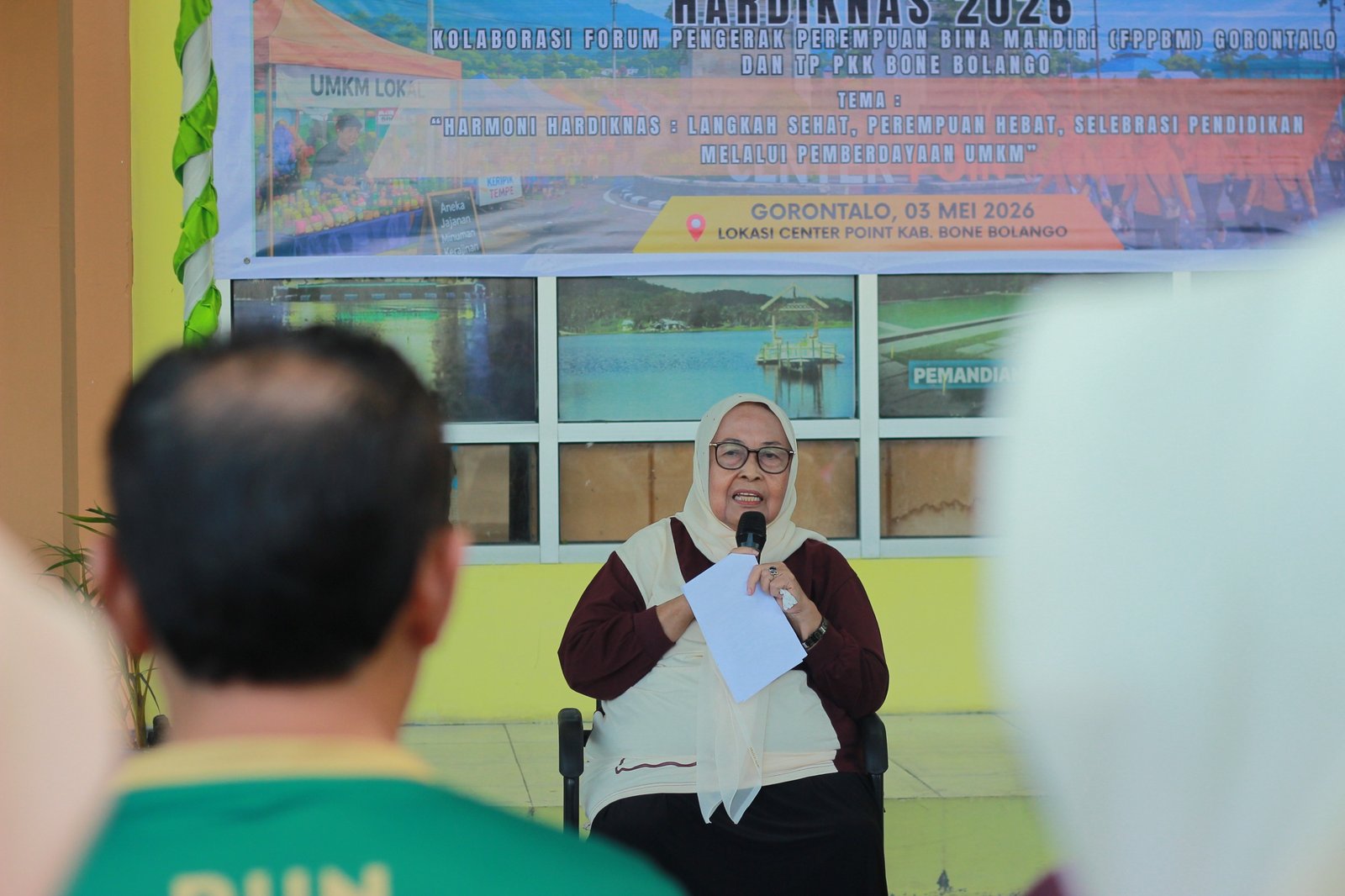 Ketua TP PKK Bone Bolango Ruwaida Mile mendorong penguatan UMKM/Hibata.id