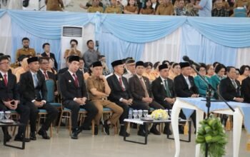 Wali Kota Kota Kotamobagu, Weny Gaib, menghadiri pelantikan Tahlis Gallang sebagai Sekretaris Daerah Provinsi Provinsi Sulawesi Utara. (Foto: Humas Pemkot Kotamobagu)
