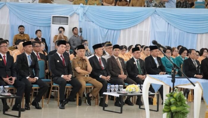 Wali Kota Weny Gaib Hadiri Pelantikan Tahlis Gallang sebagai Sekprov Sulut