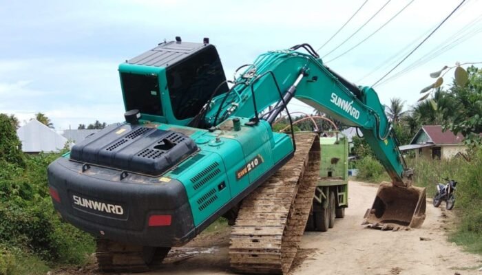 Polisi Gerebek PETI Bulangita Dini Hari, Excavator Disita dan Operator Diamankan