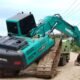 Satu unit excavator merek Sunward yang diamankan di pertambangan tanpa izin (PETI) di Desa Bulangita, Kecamatan Marisa, Kabupaten Pohuwato. (Foto: Istw)