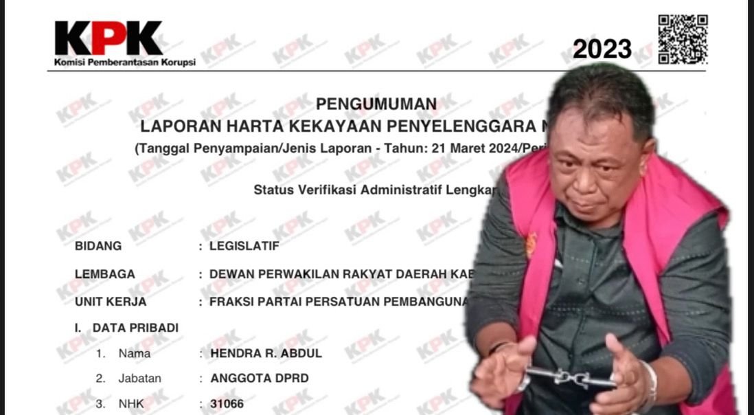 Kolase Foto mantan anggota DPRD periode 2019–2024 dari Fraksi PPP, Hendra Abdul. Foto: Tilangonews/Hibata.id