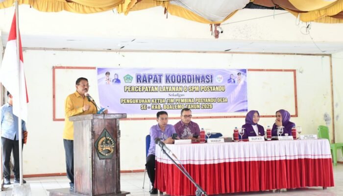 Bupati Rum Pagau Percepat Layanan 6 SPM di Boalemo Lewat Penguatan Posyandu