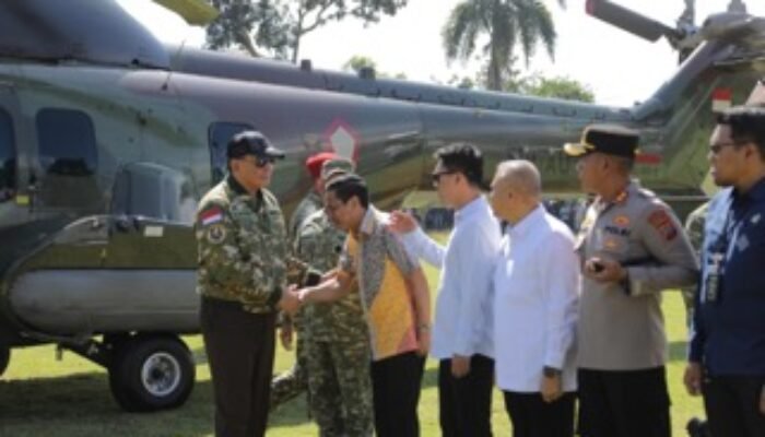 Tiba di Kotamobagu, Pemkot Kotamobagu Sambut Menhan Sjafrie Sjamsoeddin