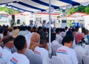Ratusan nelayan di Kelurahan Leato, Kota Gorontalo, menyambut kunjungan Presiden Prabowo Subianto/Hibata.id