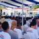 Ratusan nelayan di Kelurahan Leato, Kota Gorontalo, menyambut kunjungan Presiden Prabowo Subianto/Hibata.id