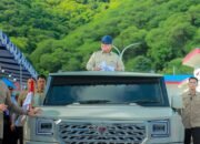 Presiden Prabowo Subianto meresmikan Kampung Nelayan Merah Putih di Gorontalo. FOTO: Rendi/Hibata.id