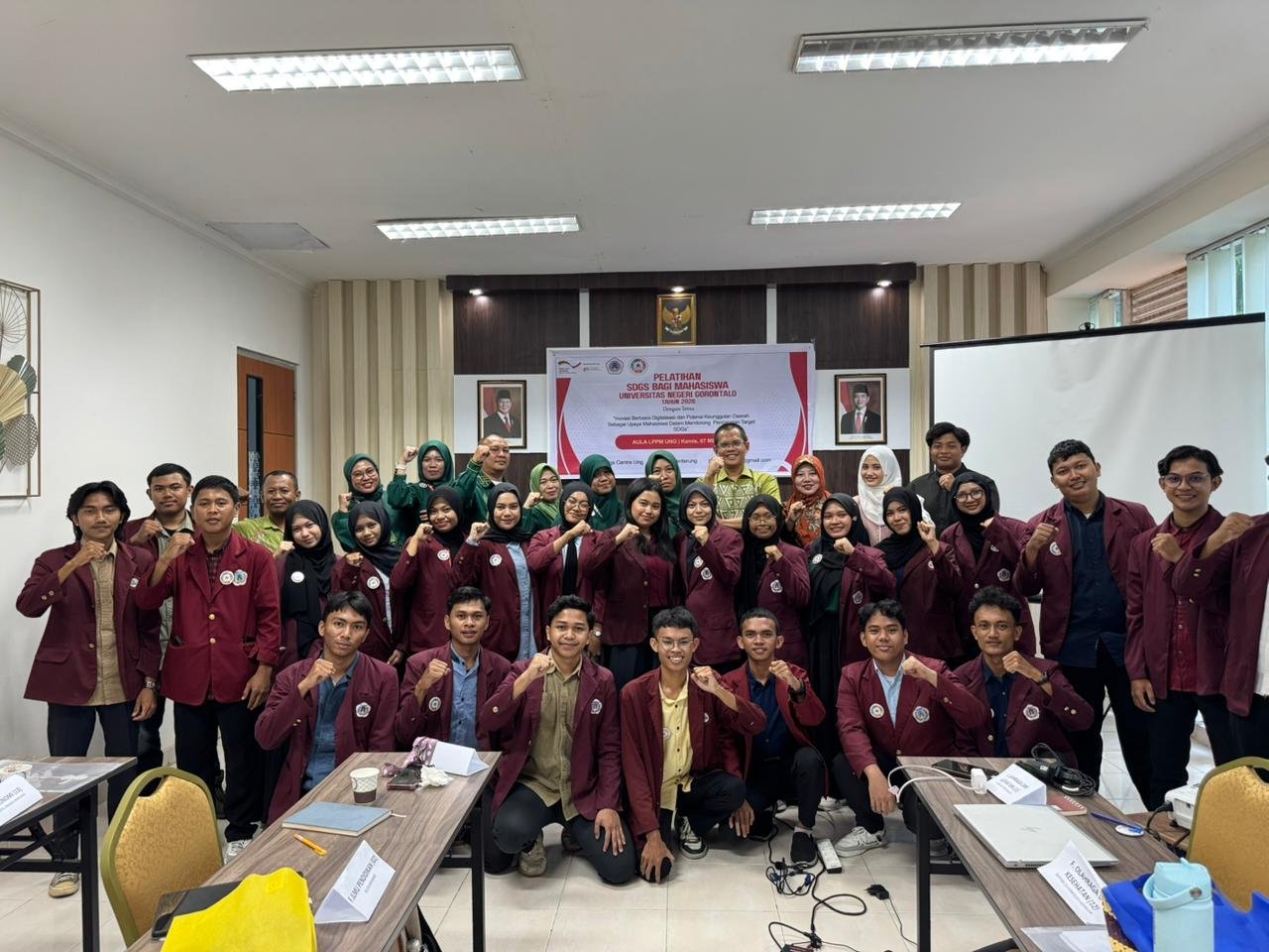 SDGs Center UNG bersama GIZ dan Sekretariat SDGs Provinsi Gorontalo menggelar pelatihan inovasi digital bagi mahasiswa/Hibata.id