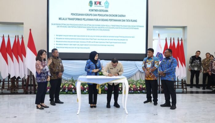 Bupati Bolmut Hadiri Rakor KPK, Teken Komitmen Penguatan Tata Kelola Pertanahan