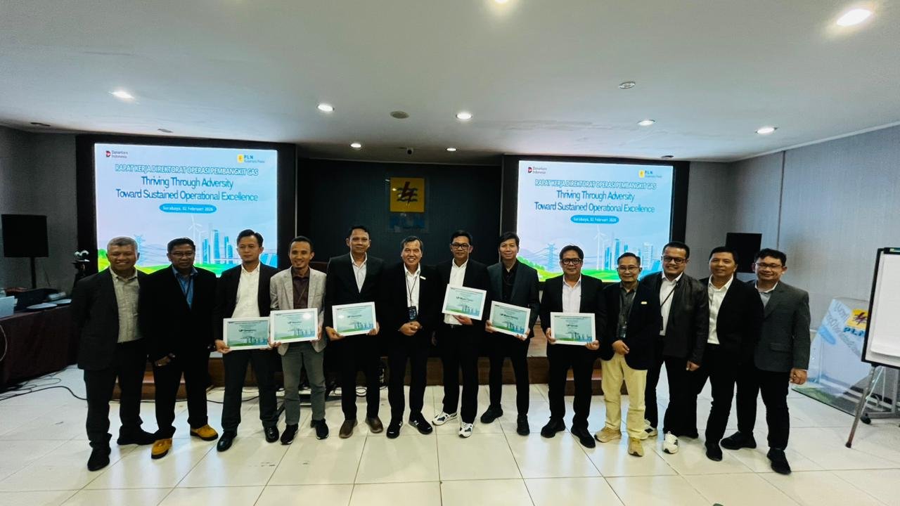 PLN Nusantara Power UP Gorontalo meraih penghargaan Best Efisiensi 3rd Winner Regional Sulawesi-Kalimantan berkat pengelolaan pembangkit yang efisien dan andal/Hibata.id