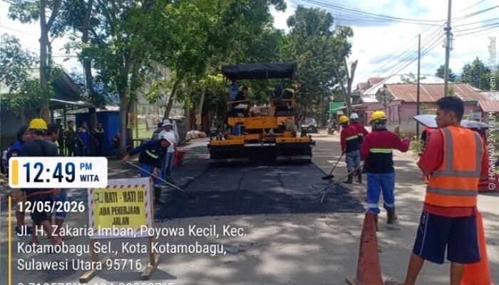 Meski Anggaran Efisien, Pemkot Kotamobagu Tetap Gas Perbaiki Jalan demi Dorong Ekonomi Warga