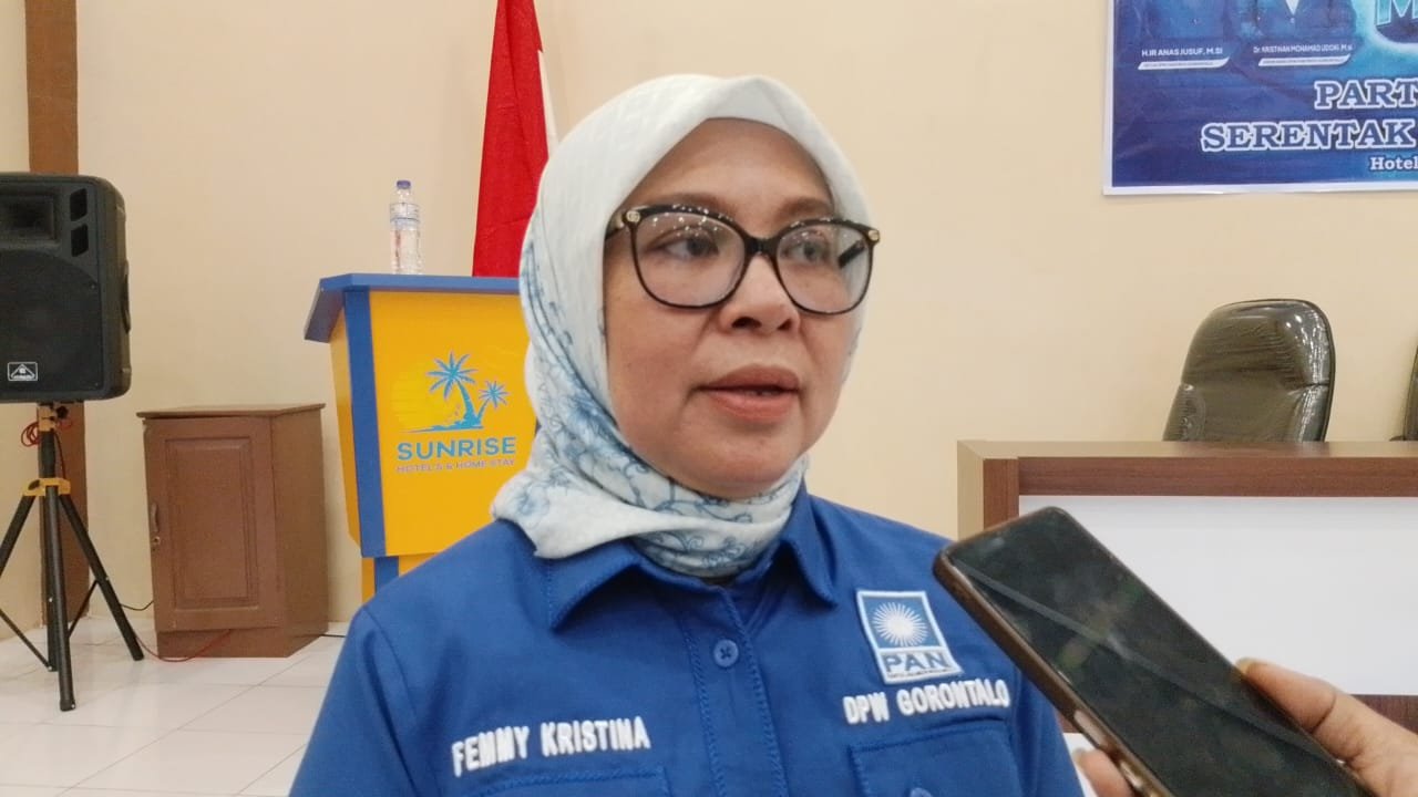 Sekretaris Dewan Pimpinan Wilayah (DPW) PAN Gorontalo, Femmy Kristiani Udoki/Hibata.id