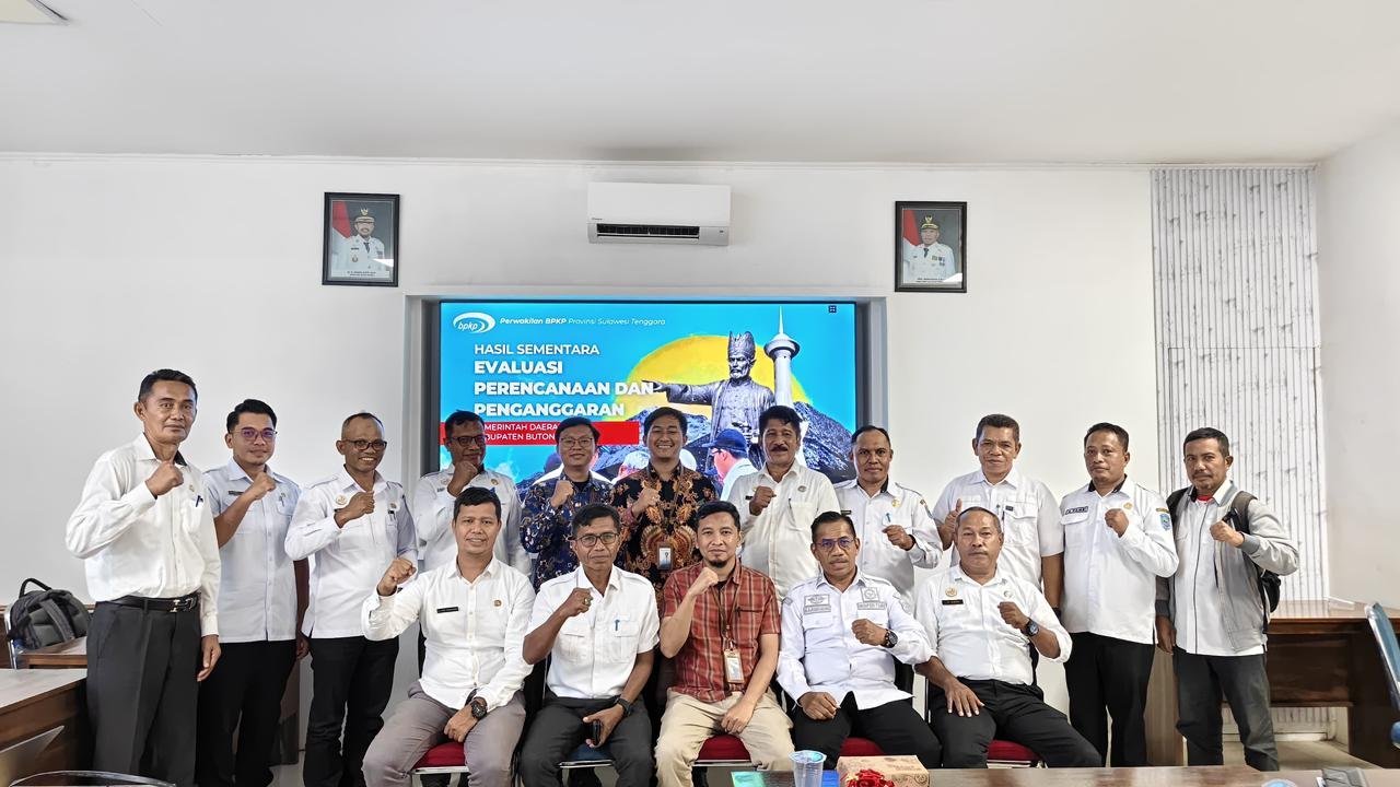 BPKP Sulawesi Tenggara melakukan evaluasi perencanaan dan penganggaran Pemerintah Kabupaten Buton Tengah untuk APBD 2026/Hibata.id