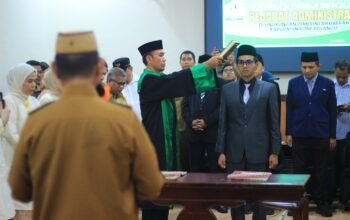 Frans Mitran Ajani resmi dilantik sebagai Direktur BUMD PT Bone Bolango. Pemkab Bone Bolango mendorong penguatan pengelolaan usaha daerah dan pelayanan publik/Hibata.id