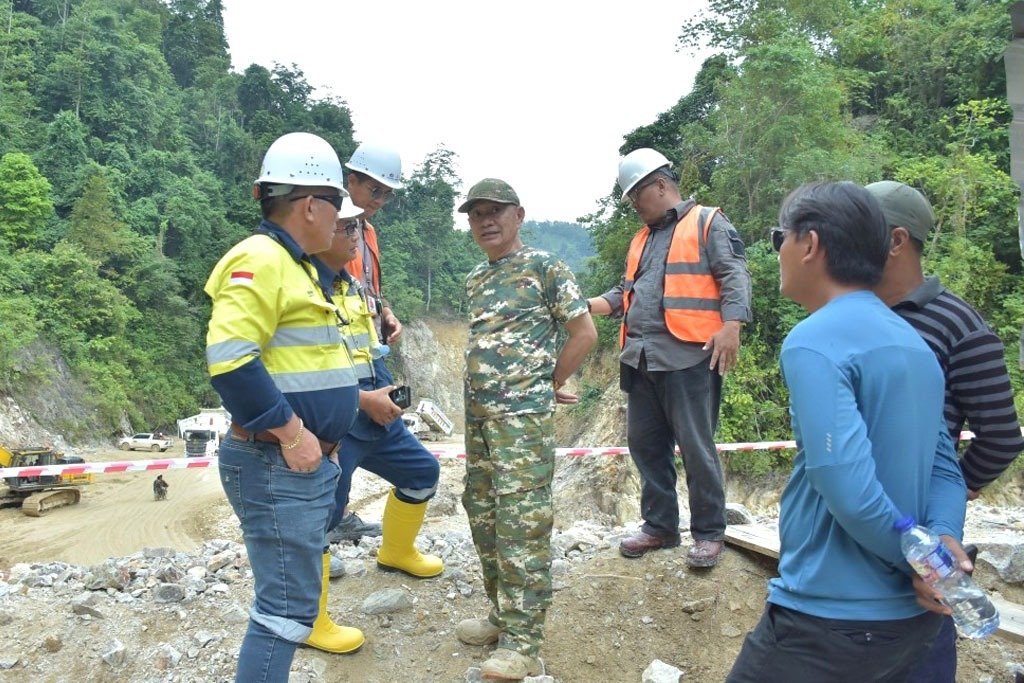 PGM meminta penambang dan pengemudi ojek tidak memasuki area konstruksi bendungan di Hulawa, Pohuwato. Pemda dan DPRD siapkan solusi/Hibata.id