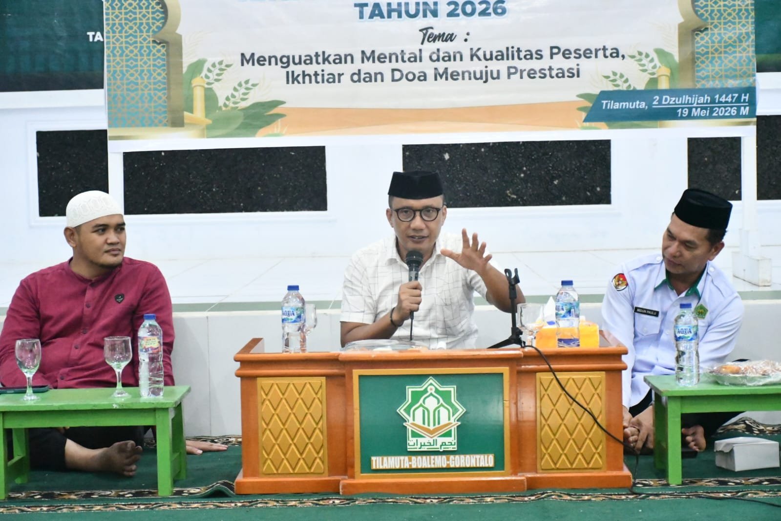 Wakil Bupati Boalemo Lahmuddin Hambali membuka Training Center MTQ 2026 di Tilamuta. TC ini menjadi langkah mematangkan persiapan kafilah Boalemo menuju MTQ tingkat Provinsi Gorontalo/Hibata.id
