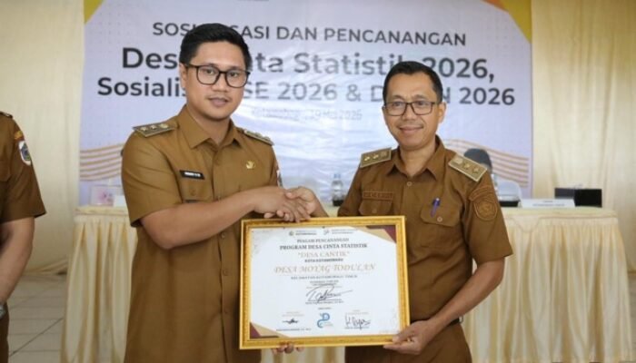 Tiga Desa di Kotamobagu Resmi Jadi Desa Cinta Statistik