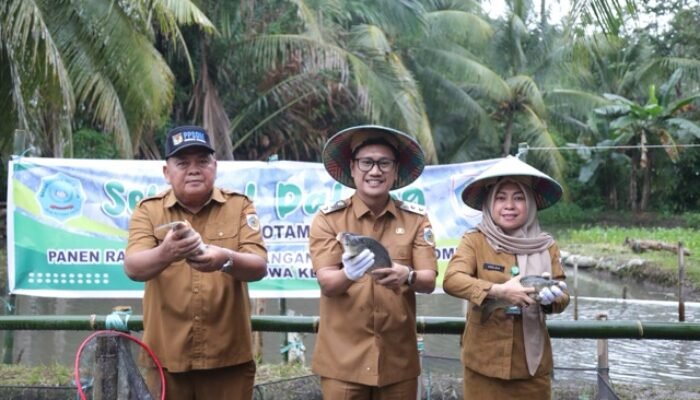 Wawali Rendy Mangkat Hadiri Panen Perdana Ikan Air Tawar BUMDes Monompia