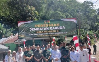 Pangdam XIII/Merdeka Resmikan Jembatan Garuda di Kabupaten Gorontalo