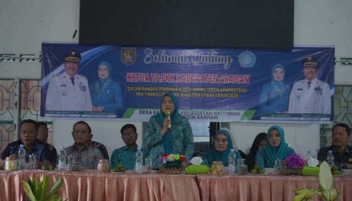 Ketua TP PKK Asahan Perkuat Pembinaan Administrasi Desa Rahuning Jelang Lomba