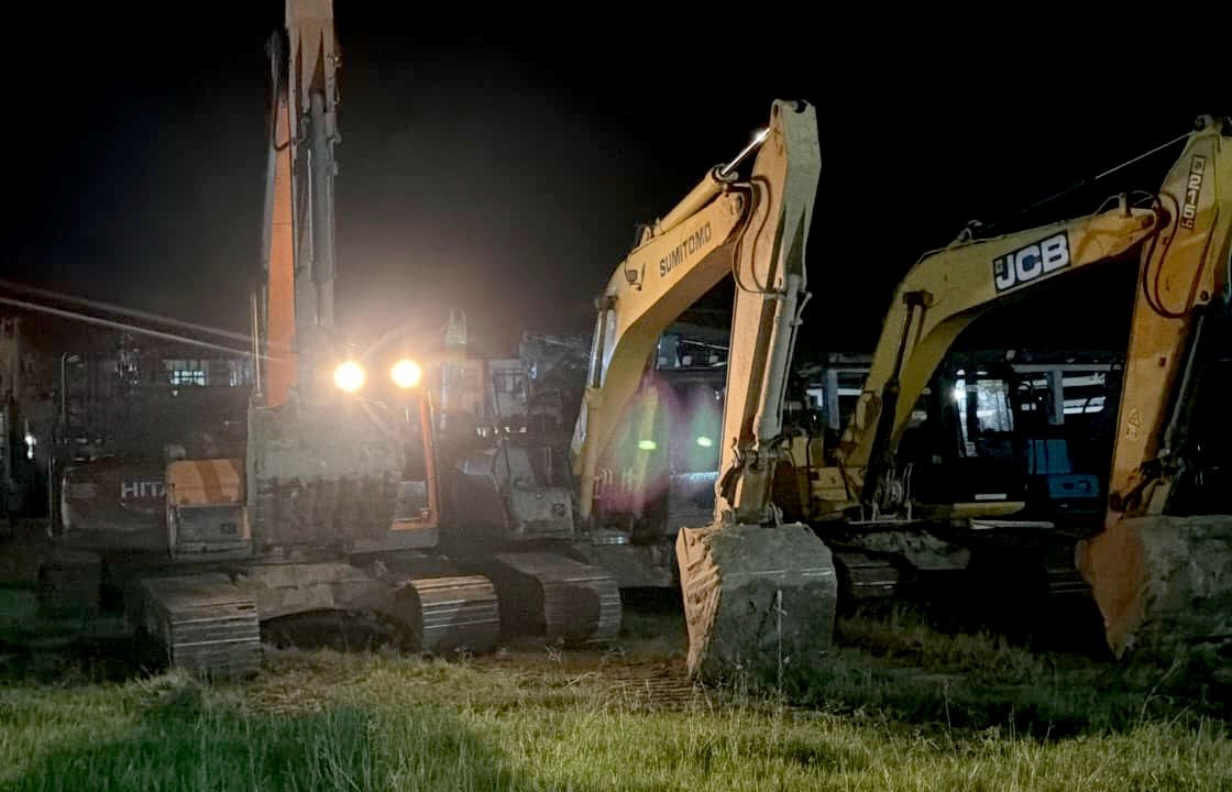 itas Tambang Emas Ilegal di Bulangita, Tiga Excavator Diamankan/Hibata.id