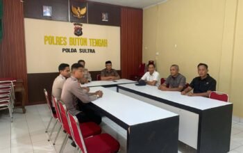 Pemerintah Kabupaten Buton Tengah bersama Polres Buton Tengah memperkuat sinergi penegakan hukum melalui rapat koordinasi PPNS, Satpol PP, dan instansi terkait/Hibata.id