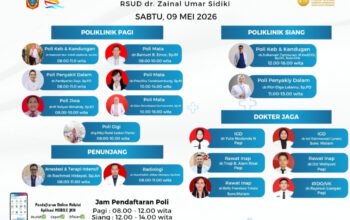 Jadwal Dokter RSUD ZUS Gorontalo Utara 9 Mei 2026 Dibuka Sejak Pagi