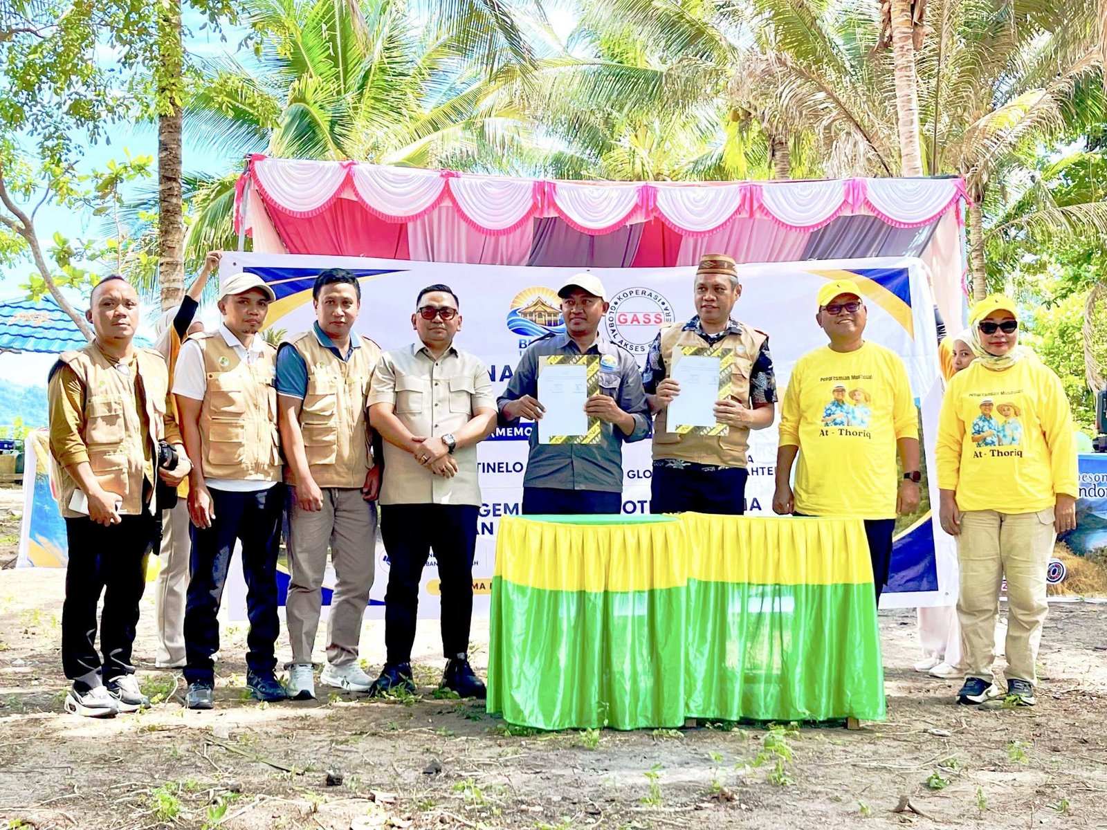 Wakil Ketua DPRD Bone Bolango Zainudin Pedro Bau menilai kerja sama Koperasi GASS dan BUMD Tinelo Lipu berpotensi mempercepat pembangunan daerah/Hibata.id