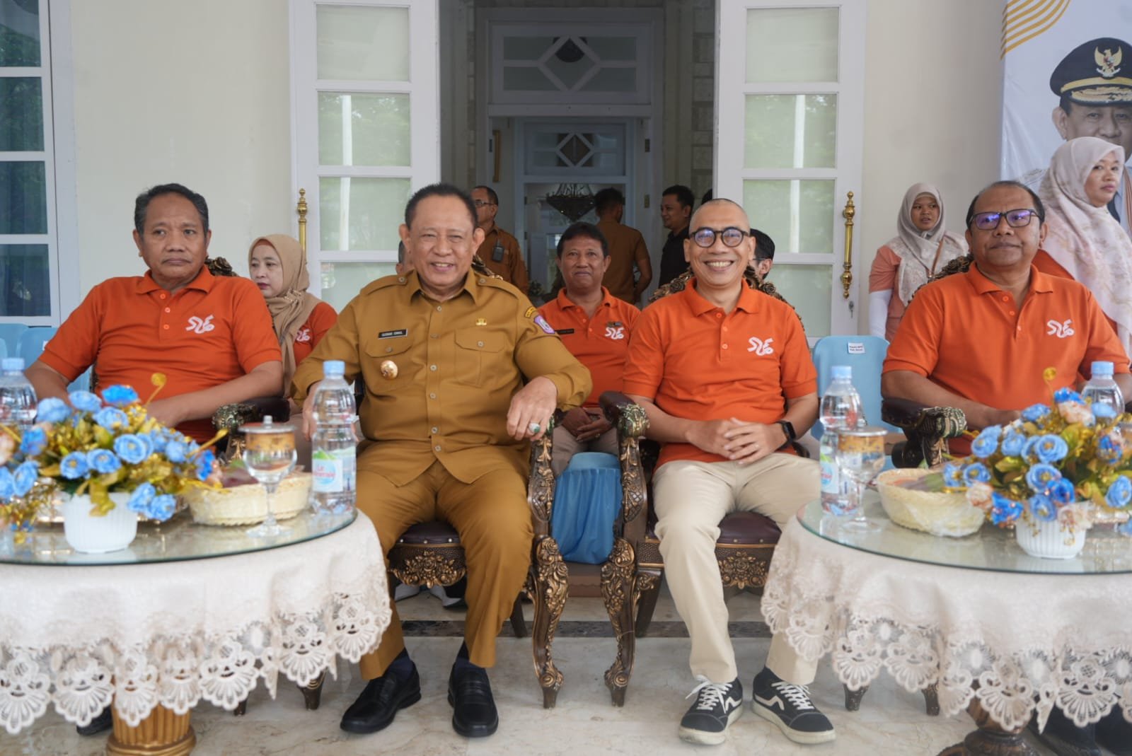 Wakil Ketua DPRD Provinsi Gorontalo, Ridwan Monoarfa, menghadiri Pencanangan Sensus Ekonomi 2026 (SE2026) Tingkat Provinsi Gorontalo di Halaman Rumah Jabatan Gubernur Gorontalo, Senin (15/6/2026)/Hibata.id