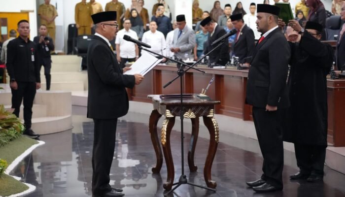 Aswan Djamaluddin Resmi Dilantik Gantikan Mustafa Yasin yang kini Tersangka
