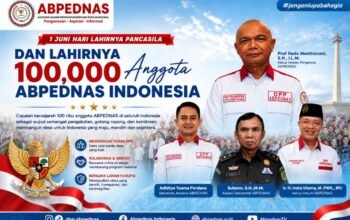 ABPEDNAS Tembus 100 Ribu Anggota di Hari Lahir Pancasila 2026, Perkuat Peran BPD