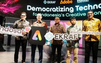 Kolaborasi Indosat, Adobe dan Kemenekraf untuk memperkuat ekonomi kreatif Indonesia melalui AI, Adobe Express dan program monetisasi kreator/Hibata.id