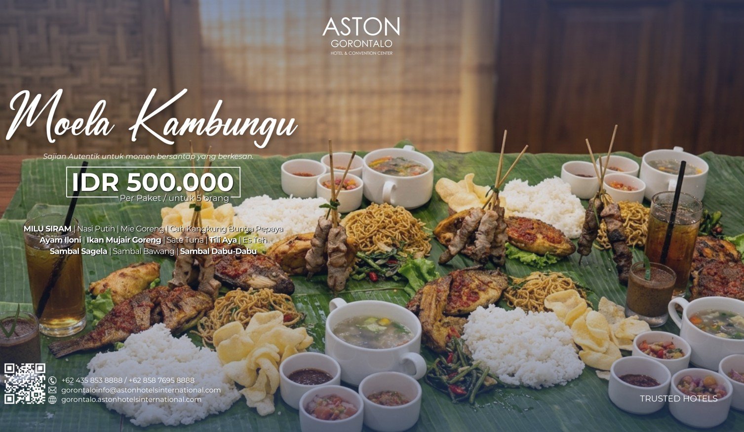 Cari Tempat Makan Bareng Keluarga? Paket Moela Kambungu ASTON Gorontalo Bisa Jadi Pilihan/Hibata.id
