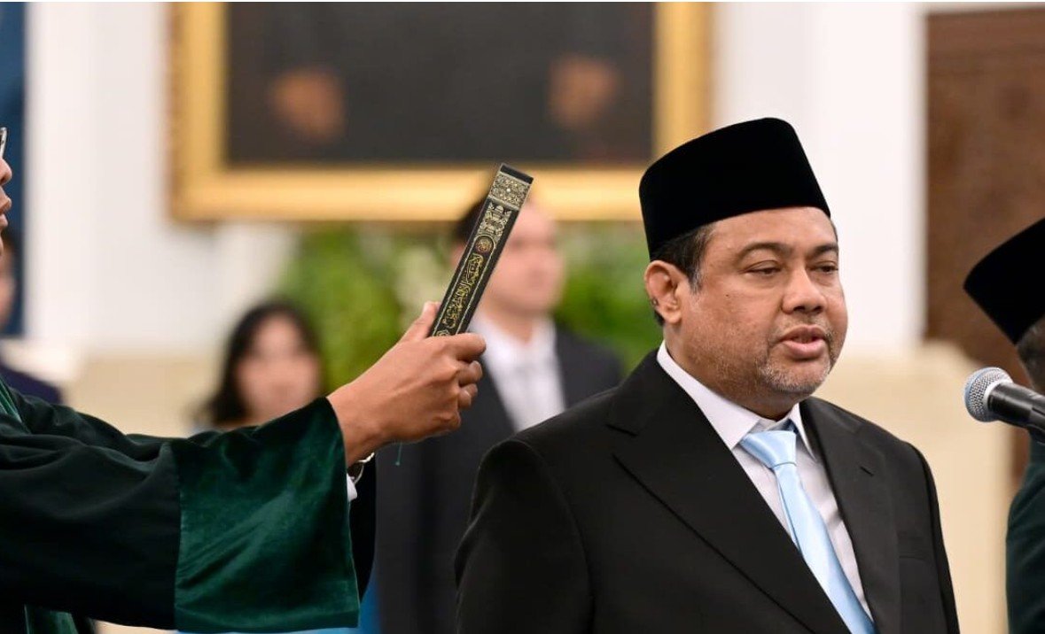 Said Iqbal dilantik sebagai Penasihat Khusus Presiden Bidang Ketenagakerjaan dan Kesejahteraan Buruh pada Senin, 8 Juni 2026 di Istana Negara, Jakarta. Foto: BPMI Setpres/Muchlis Jr