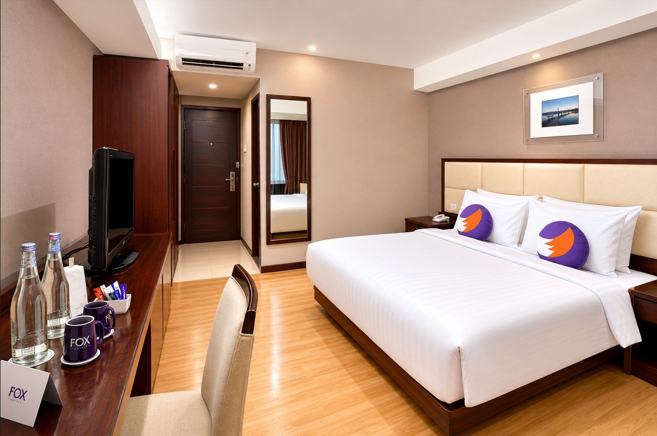 FOX Hotel Gorontalo hadir sebagai salah satu hotel bintang empat yang menawarkan pengalaman menginap modern dengan fasilitas lengkap/Hibata.id