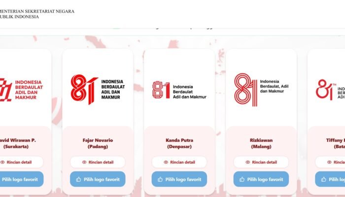 Pemerintah Libatkan Publik Pilih Logo HUT Ke-81 RI, Mana yang Terbaik?