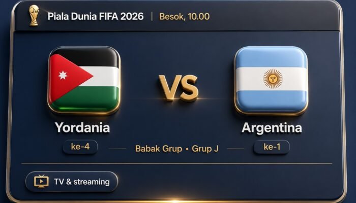 Argentina Diunggulkan, tapi Yordania Datang Tanpa Beban di Piala Dunia 2026