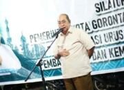 Wali Kota Gorontalo, Adhan Dambea, kembali menegaskan sikap keras pemerintah daerah dalam upaya memberantas peredaran dan konsumsi minuman keras (miras) di wilayahnya. (Foto: Humas Pemkot Gorontalo)