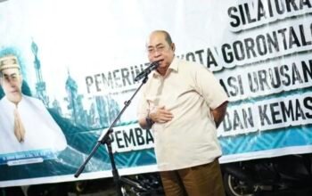 Wali Kota Gorontalo, Adhan Dambea, kembali menegaskan sikap keras pemerintah daerah dalam upaya memberantas peredaran dan konsumsi minuman keras (miras) di wilayahnya. (Foto: Humas Pemkot Gorontalo)