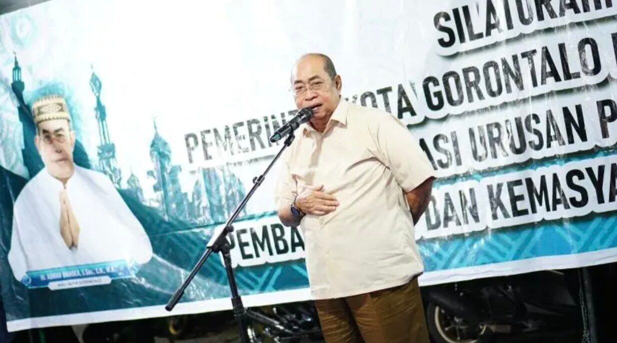Wali Kota Gorontalo, Adhan Dambea, kembali menegaskan sikap keras pemerintah daerah dalam upaya memberantas peredaran dan konsumsi minuman keras (miras) di wilayahnya. (Foto: Humas Pemkot Gorontalo)